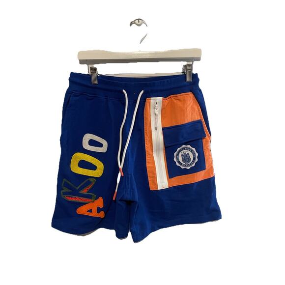AKOO Shorts Blue Sz M - Picture 1 of 6